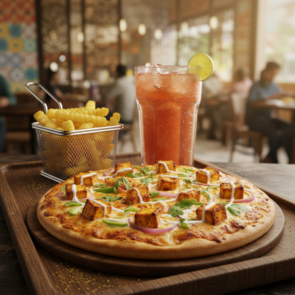 Paneer Treat Pizza Combo